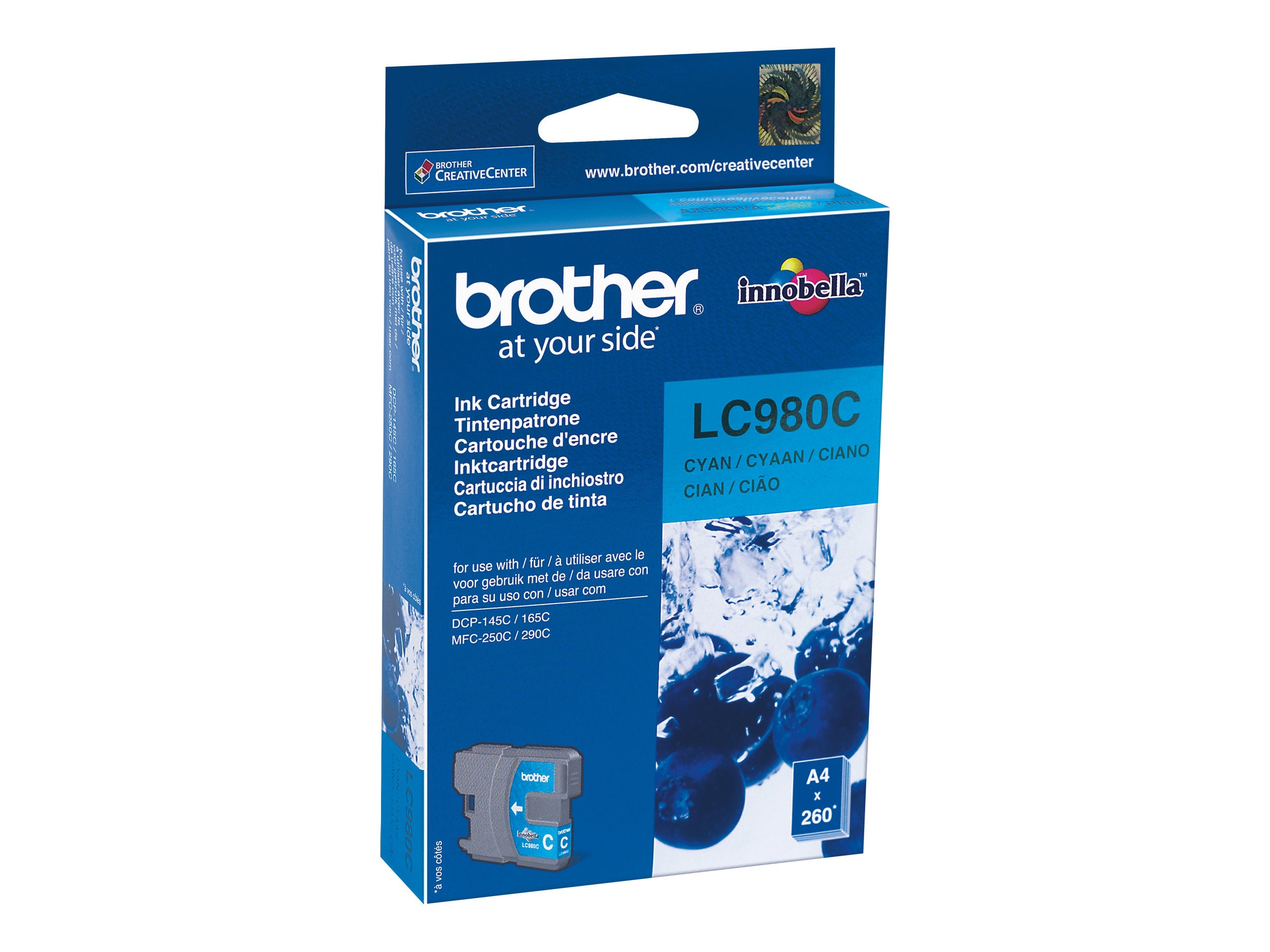 BROTHER LC980C Tinte cyan Verpackung