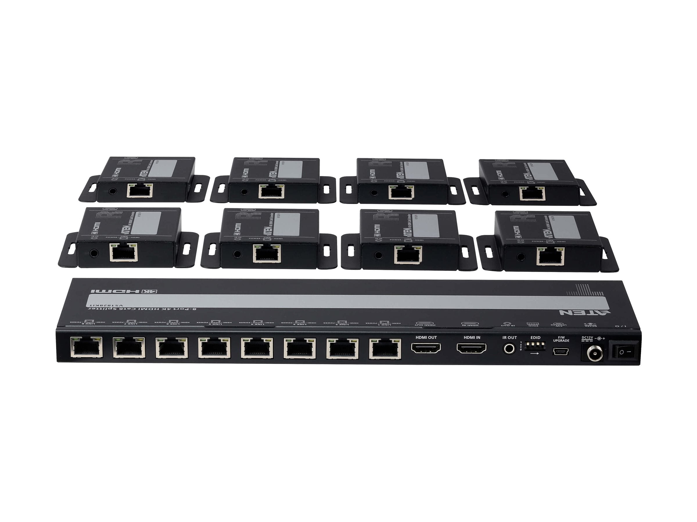 ATEN VS1828KIT 8-Port 4K HDMI Cat6 Splitter Vorderansicht
