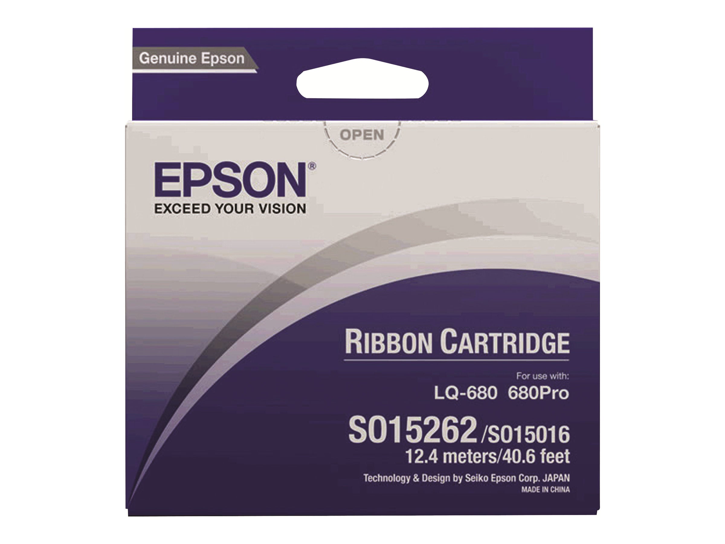 EPSON S015262 Farbband schwarz Vorderansicht