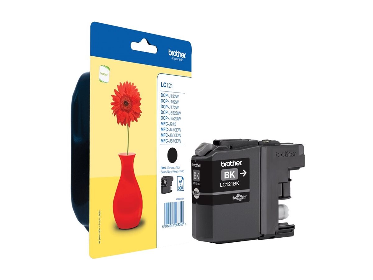 BROTHER LC121BK Tinte schwarz Verpackung