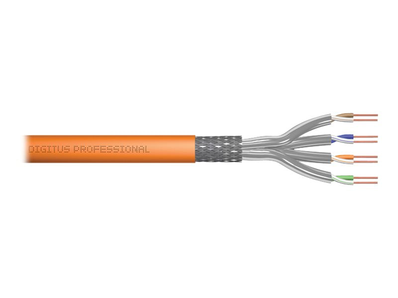 DIGITUS Duplex S-FTP PIMF Netzwerk Installationskabel CAT7 Vorderansicht