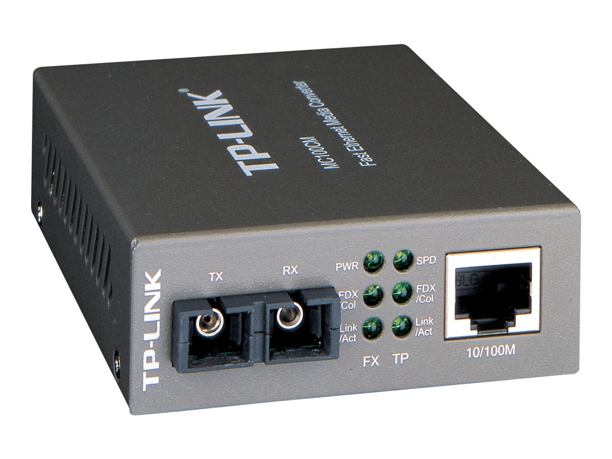TP-LINK MC100CM Fast Ethernet Multimode Medienkonverter Vorderansicht