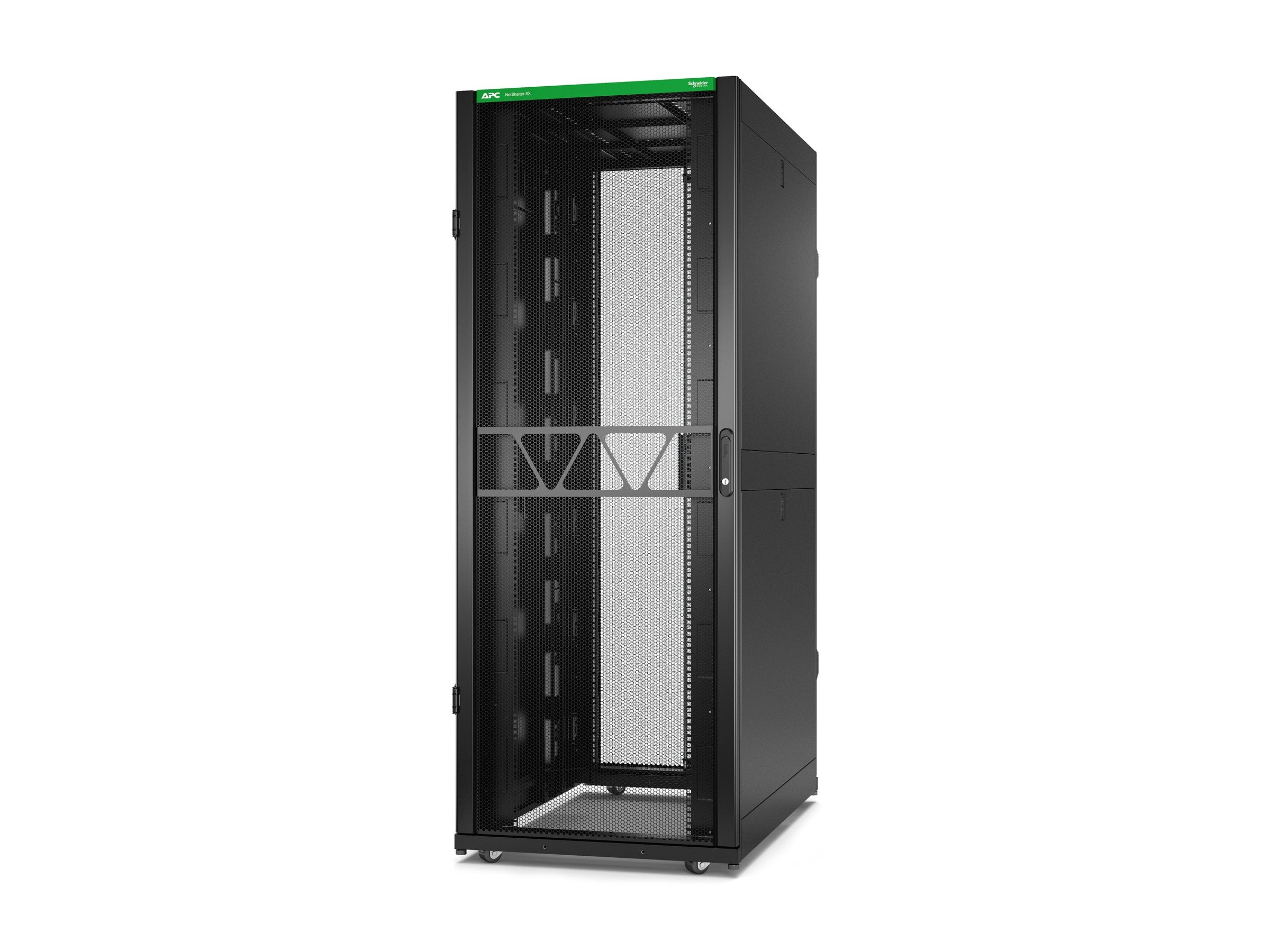 APC NetShelter SX Gen 2 Rack cabinet 1991H x 750W x 1200D mm with sides floor-standing Black 42U 19 TAA Compliant