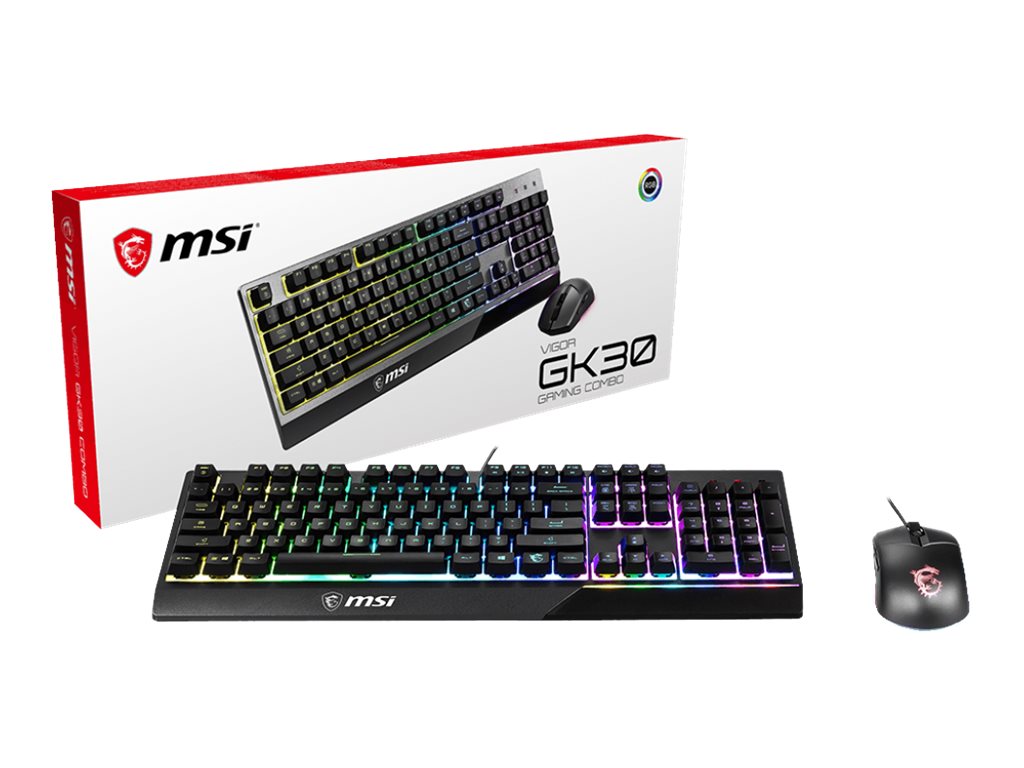 MSI Vigor GK30 DE Combo Gaming Tastatur und Maus - RGB-Beleuchtung
