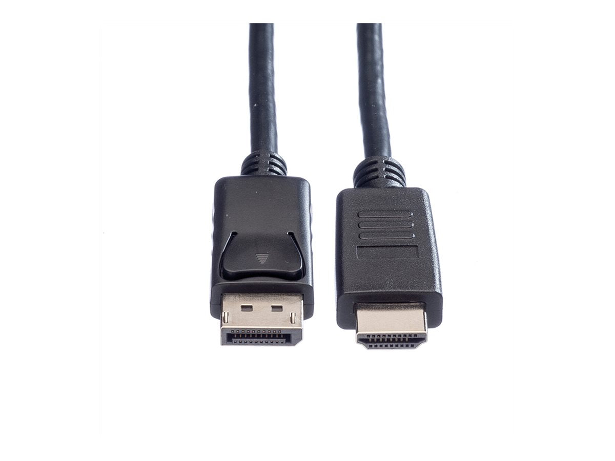 ROLINE GREEN DisplayPort Kabel DP - HDTV ST/ST schwarz 2m Vorderansicht
