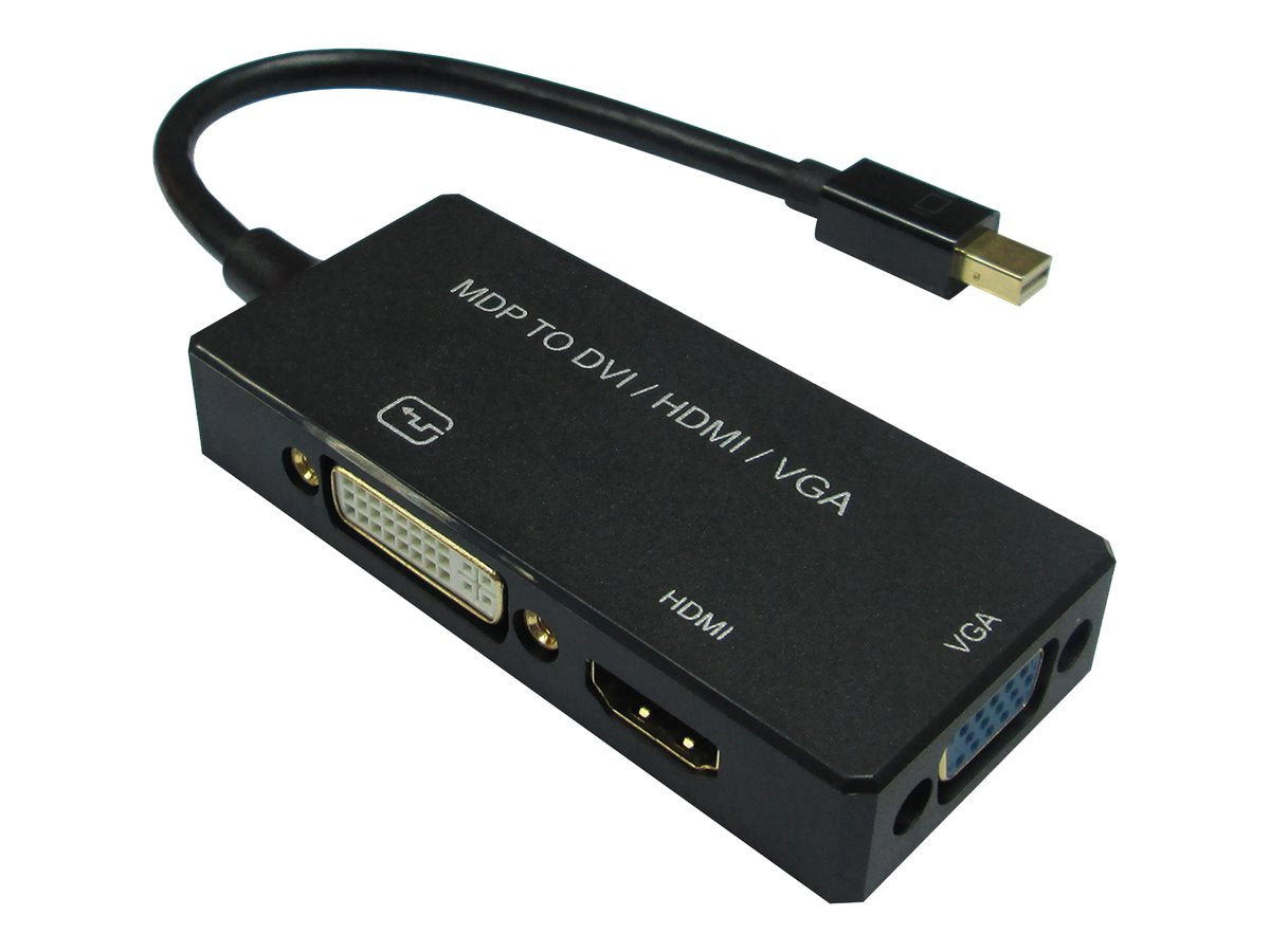 VALUE Adapterkabel Mini DisplayPort - VGA / DVI / HDMI v1.2 Aktiv - Vorderansicht