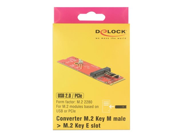 DELOCK Konverter M.2 Key M Stecker - Seitenansicht