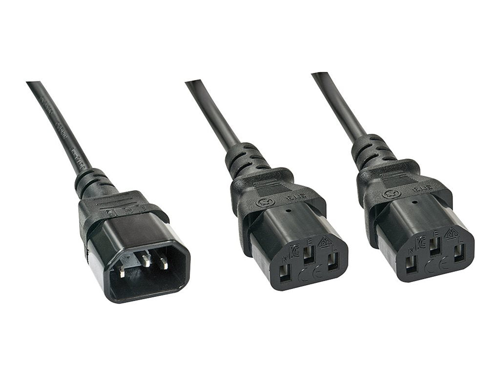 LINDY 1m C14 to 2 x IEC C13 Extension Cable - Verpackung