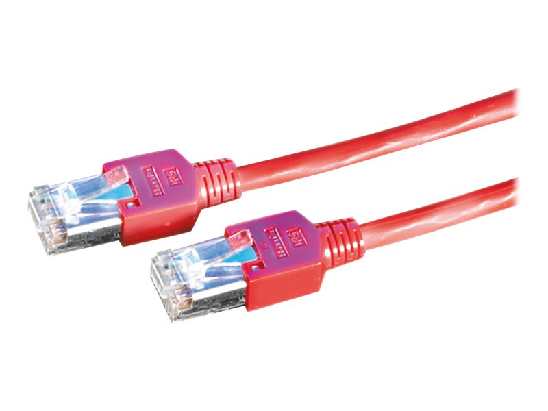 DÄTWYLER Patchkabel Kat.5e rot 3m Vorderansicht