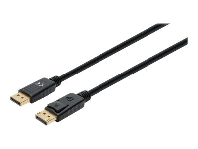 MANHATTAN 8K60Hz DisplayPort 1.4 Kabel Stecker auf Stecker 2m unterstützt 4K144Hz HDR vergoldete Kontakte schwarz
