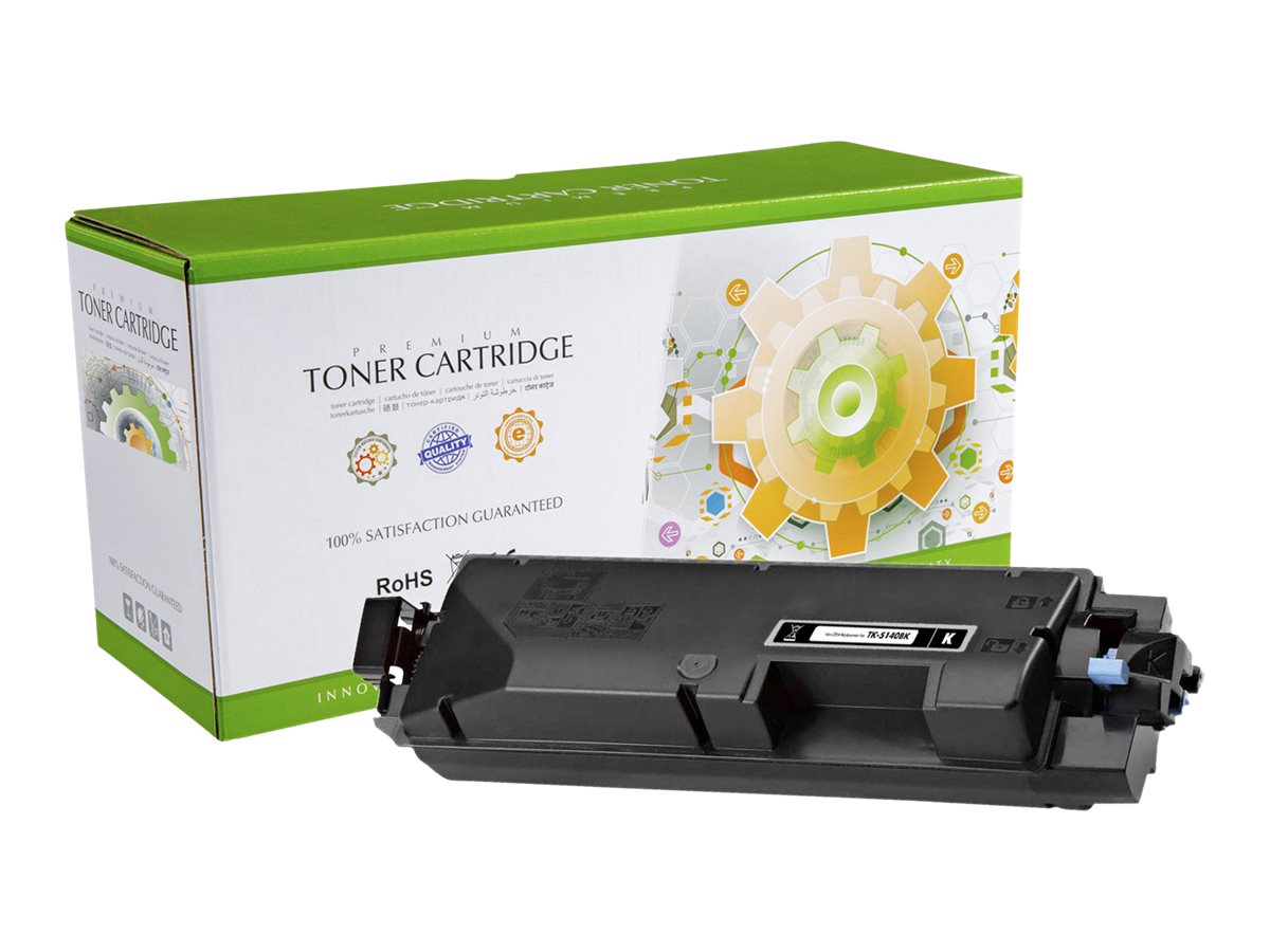 STATIC Tonerpatrone Kyocera TK-5140K schwarz - Vorderansicht