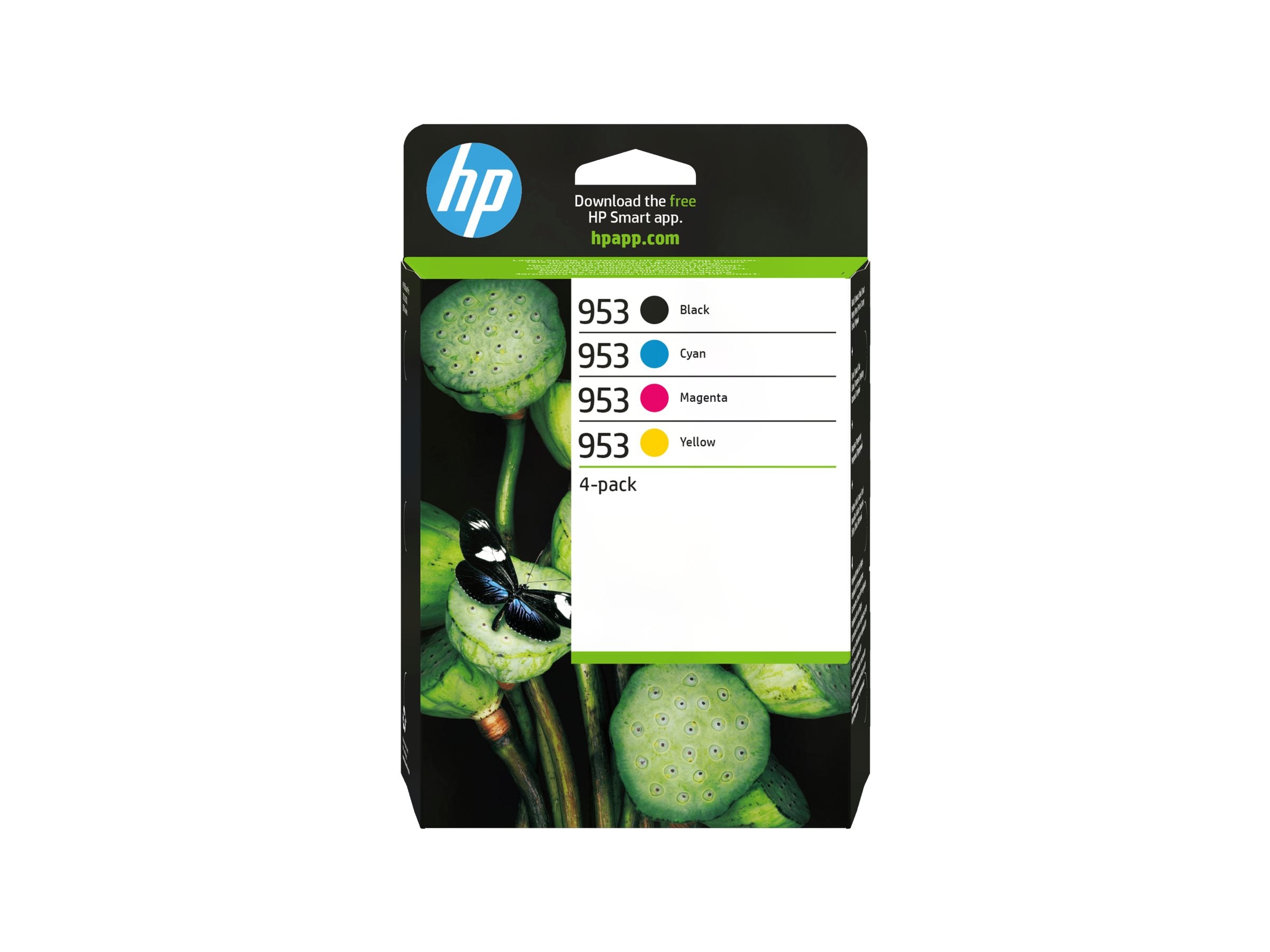 HP 953 CMYK Original Ink Cartridge 4-Pack Verpackung