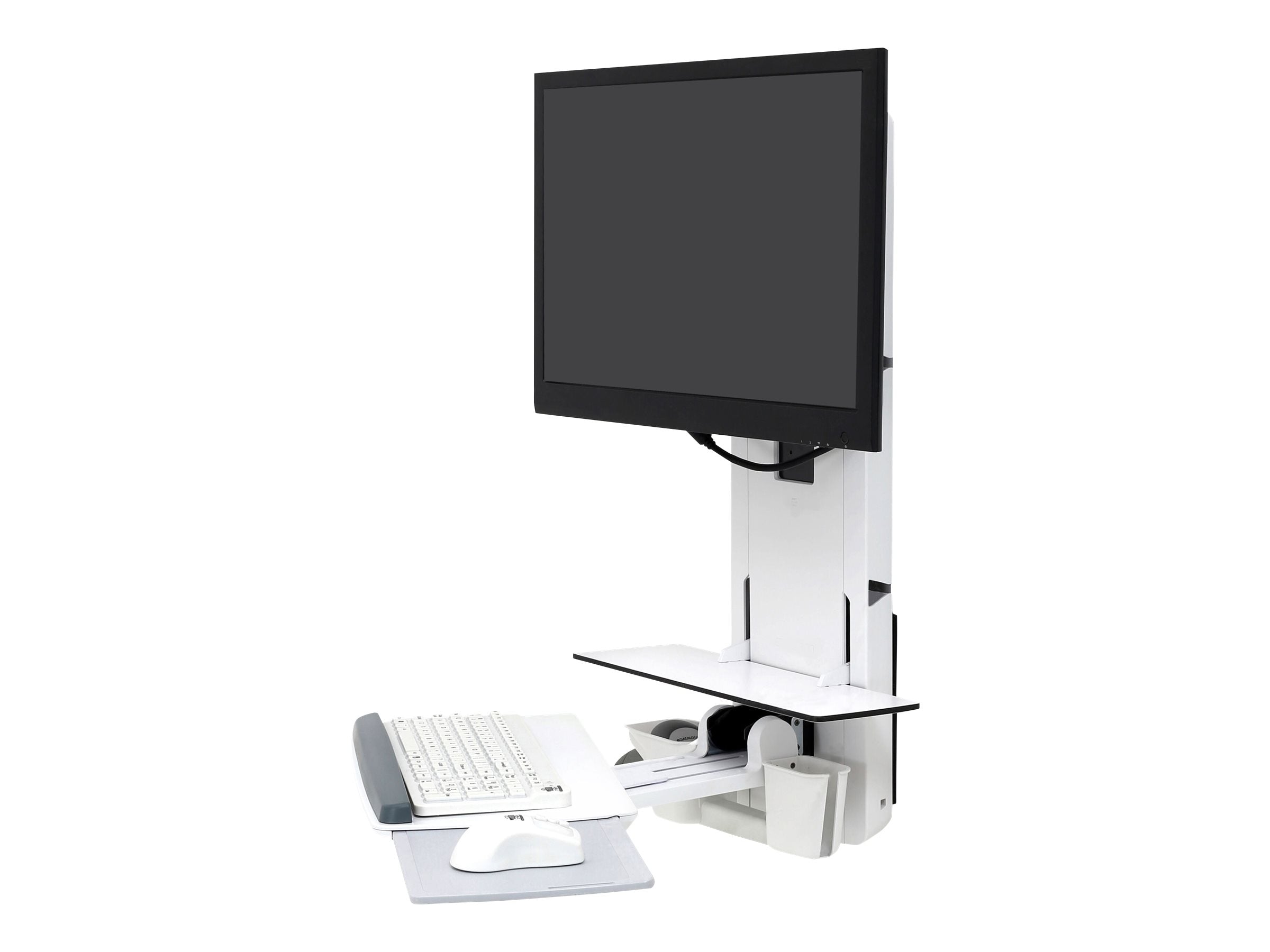 Vorderansicht des ERGOTRON StyleView Sitz-Steh Vertical Lift