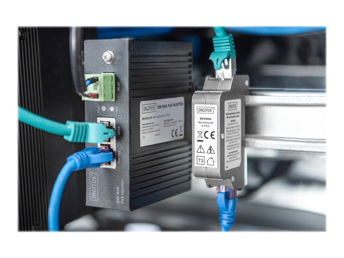 DIGITUS Indoor DIN PoE surge protector Verpackung