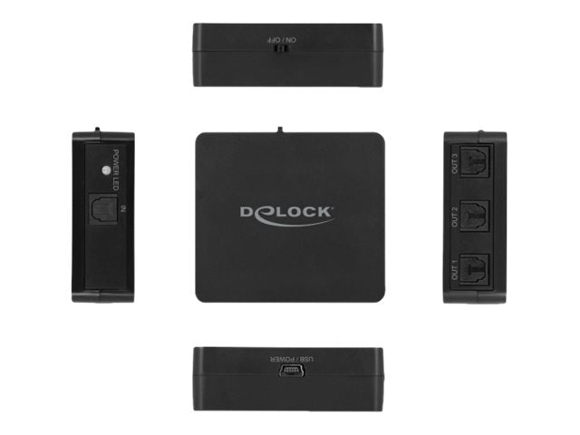 DELOCK S/PDIF TOSLINK Splitter 1 In 3 Out - Verpackung
