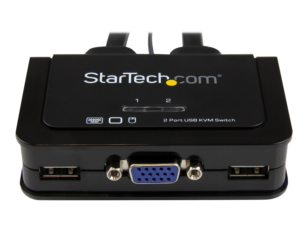 STARTECH.COM 2 Port VGA USB KVM Switch Kabel - Vorderansicht