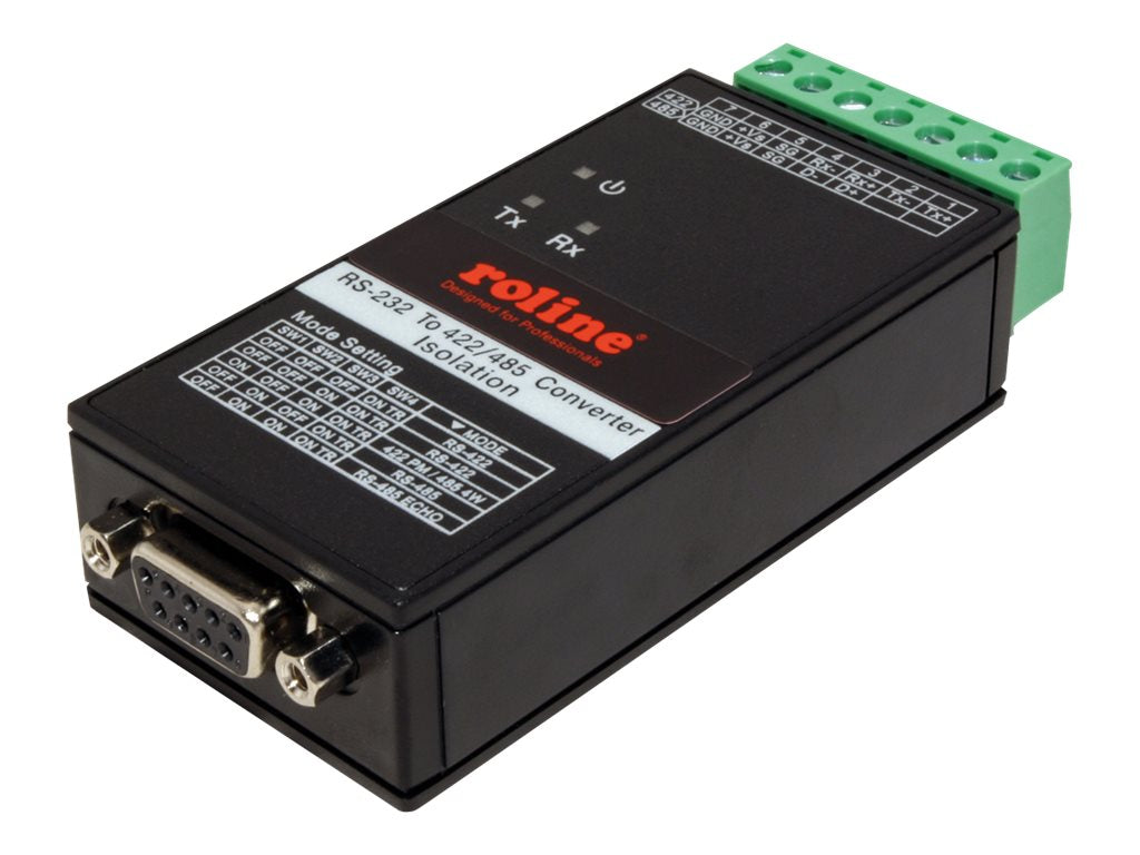 ROLINE RS232 nach RS422/485 Konverter Anschlussansicht
