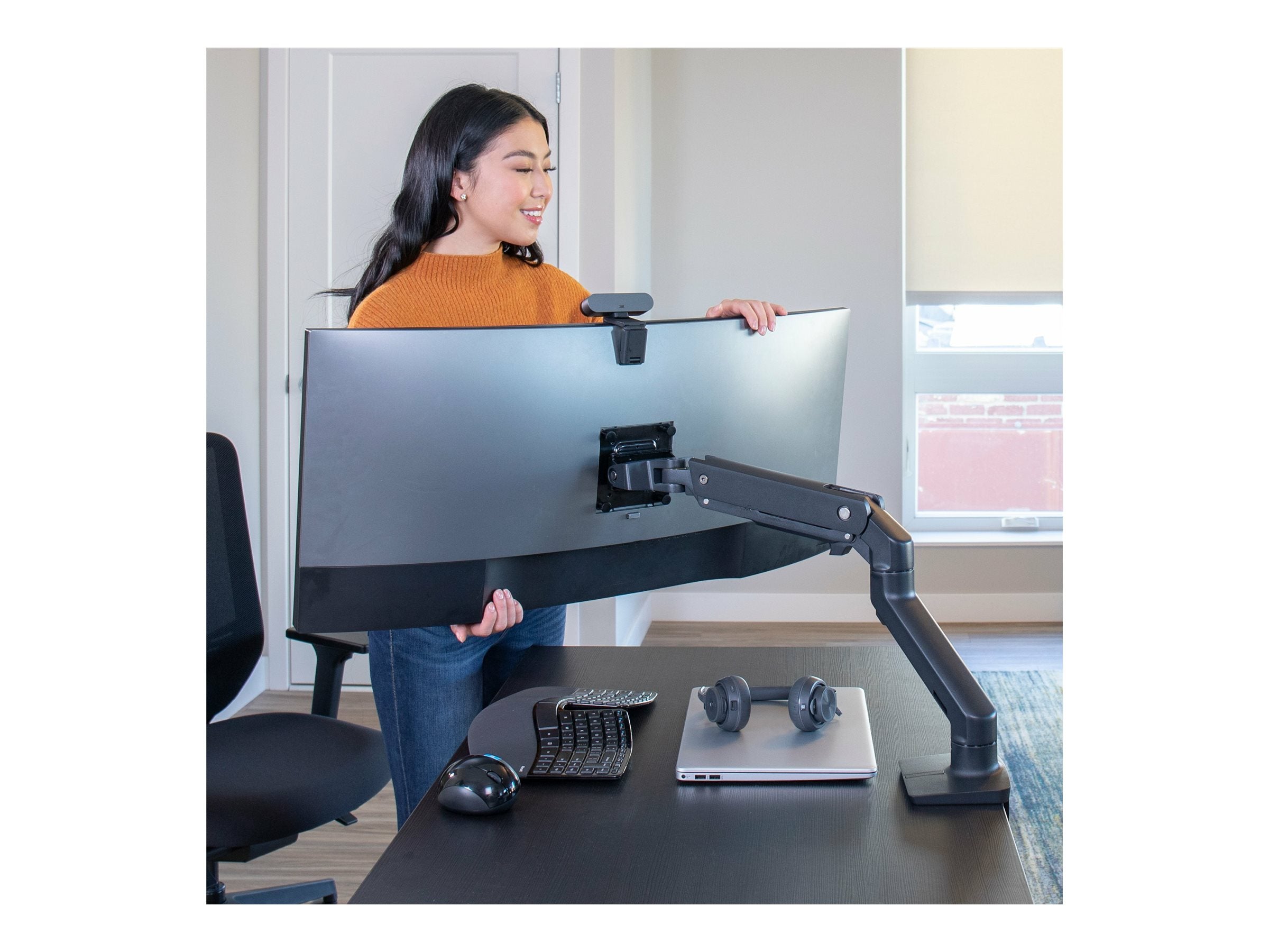 Vorderansicht des ERGOTRON HX Monitorarms