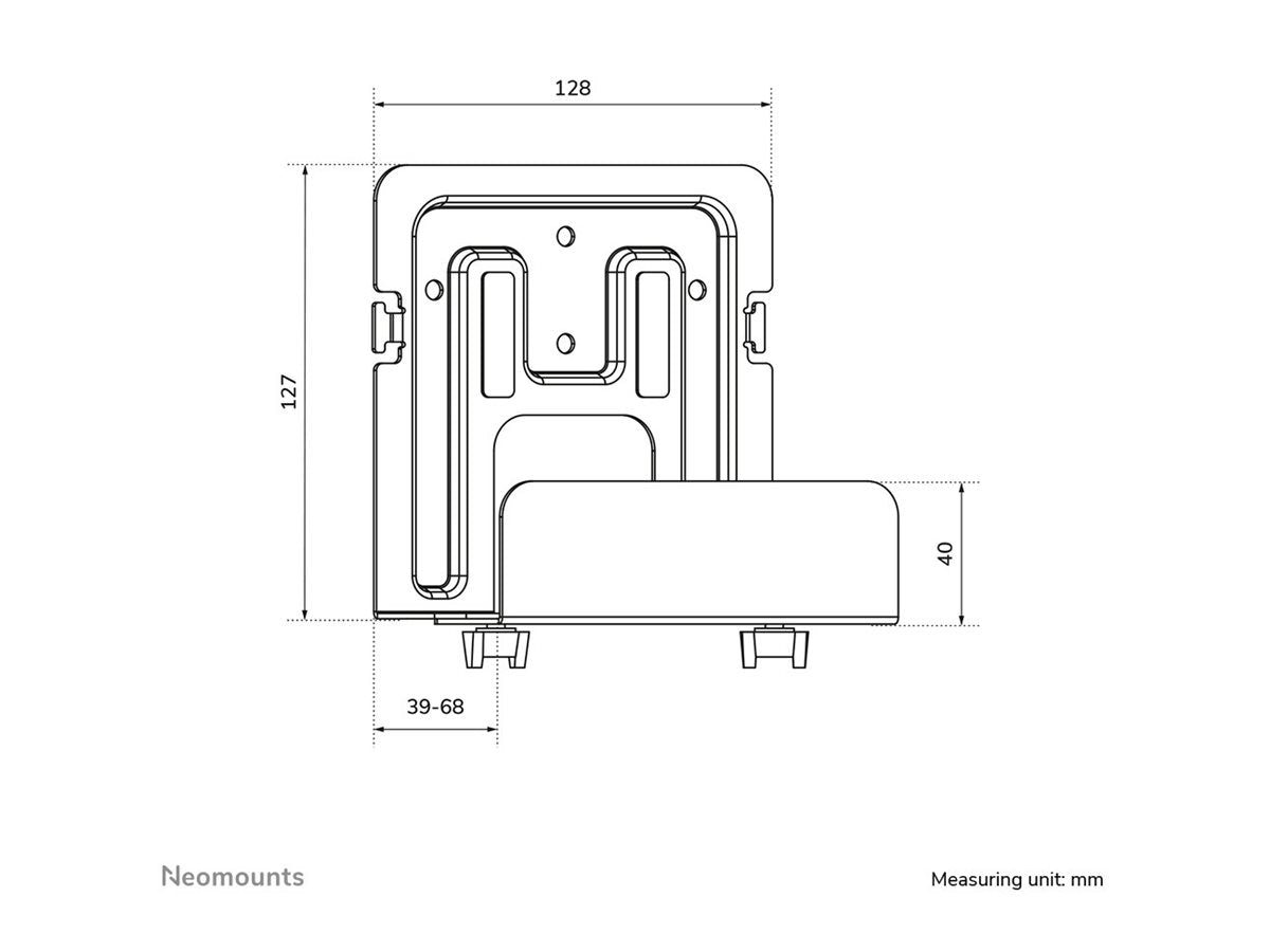 NEOMOUNTS Universal Mediabox Mount Detailansicht