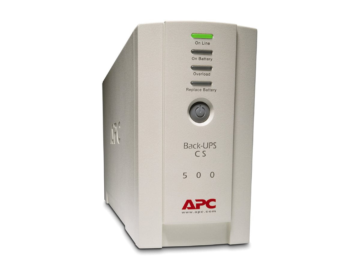 APC Back-UPS CS 500 UPS AC 120V 300Watt 500VA output connectors 6 beige