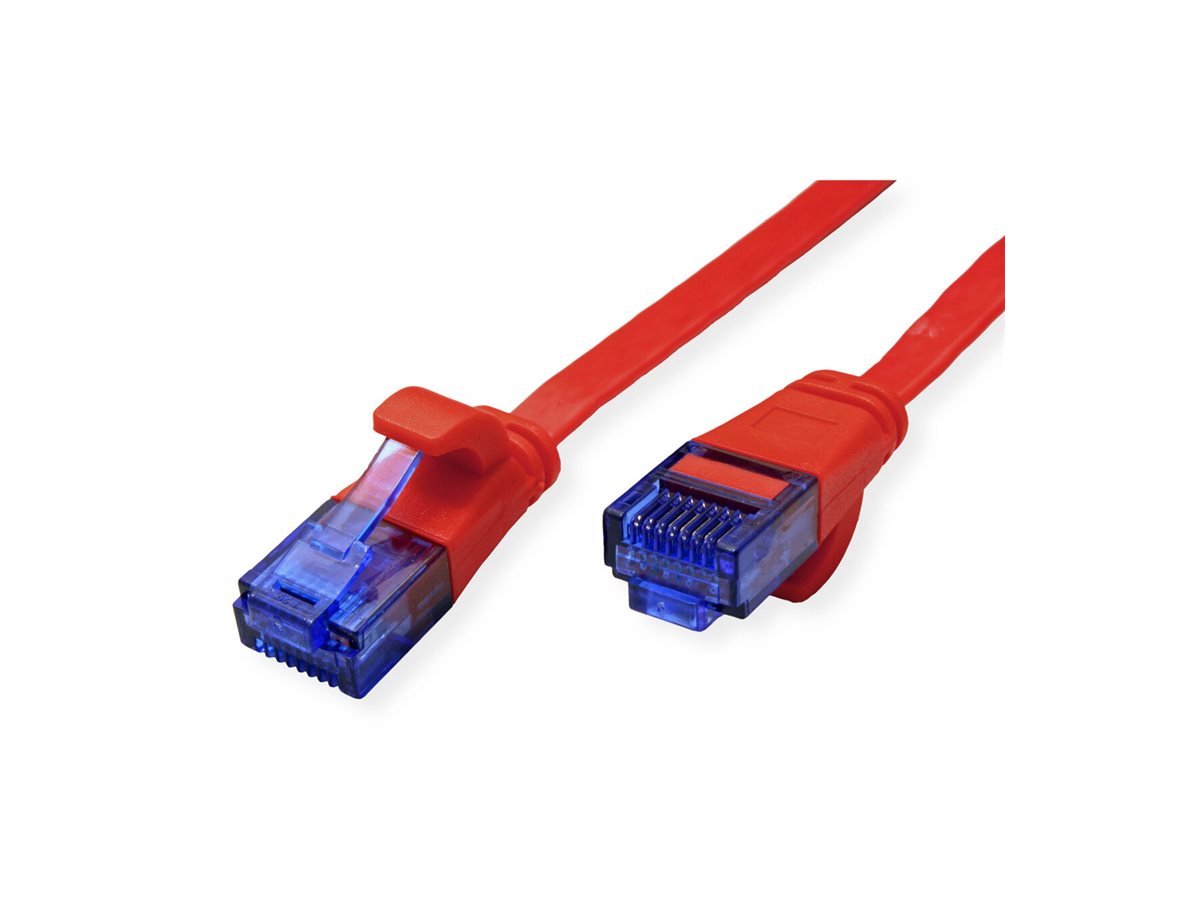 VALUE Patchkabel Kat.6A Class EA UTP extra-flach rot 2m - Verpackung