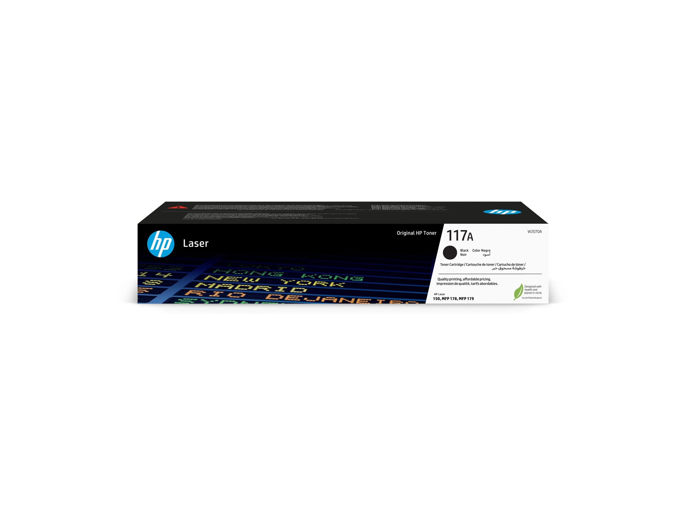 HP 117A Black Original Laser Toner Cartridge Seitenansicht