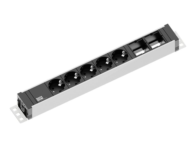 BACHMANN UNIVERSAL 5x Schutzkontakt 2x ABD 3m - Vorderansicht