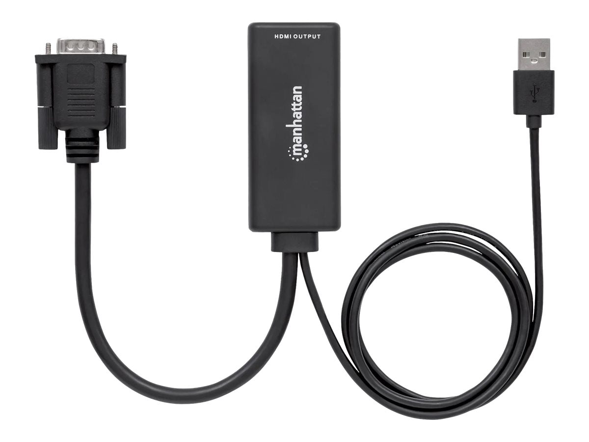MANHATTAN VGA und USB auf HDMI Konverter Anschlussansicht