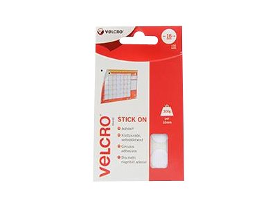 VELCRO Klettpunkte Selbstklebend Haken & Flausch 16mm - Vorderansicht