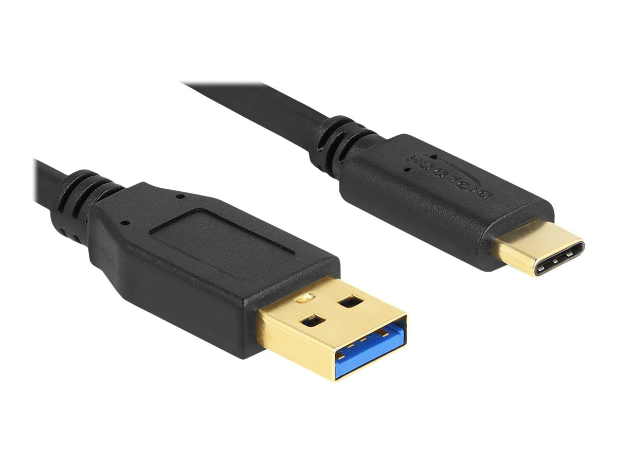 DELOCK SuperSpeed USB USB 3.2 Gen 1 Kabel Typ-A zu USB Type-C 2 m - Vorderansicht
