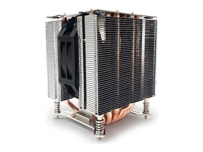 DYNATRON Q11 Intel CPU Kuehler LGA1700 4U Kuehlkoerper und Lamellen aus Aluminium mit Heat Pipes Aktiv mit PWM bis zu 170W TDP