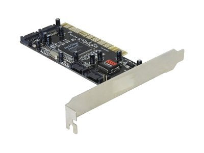 DELOCK Controller SATA 4 Port mit Raid - Vorderansicht