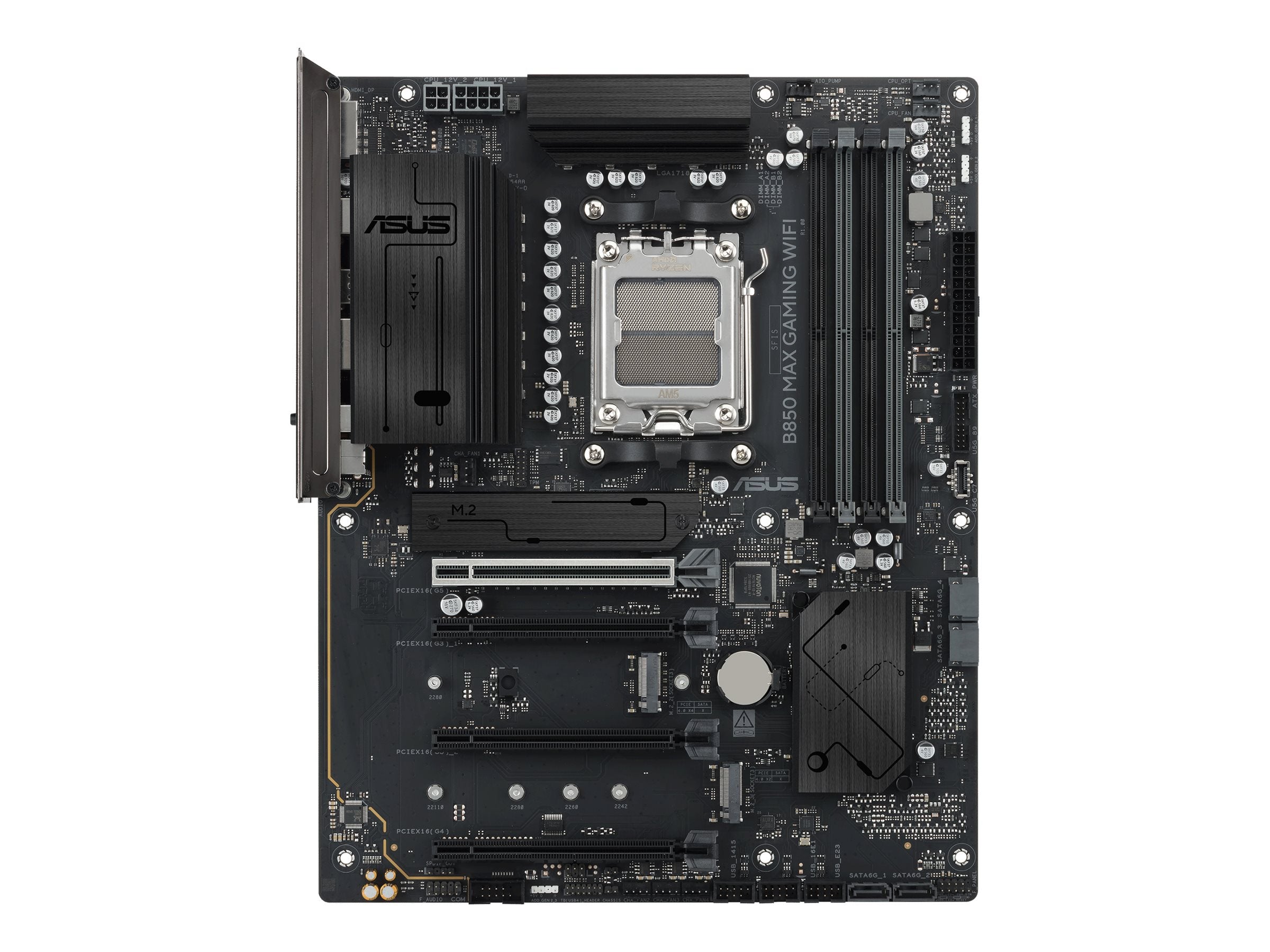 ASUS B850 MAX GAMING WIFI Motherboard Vorderansicht