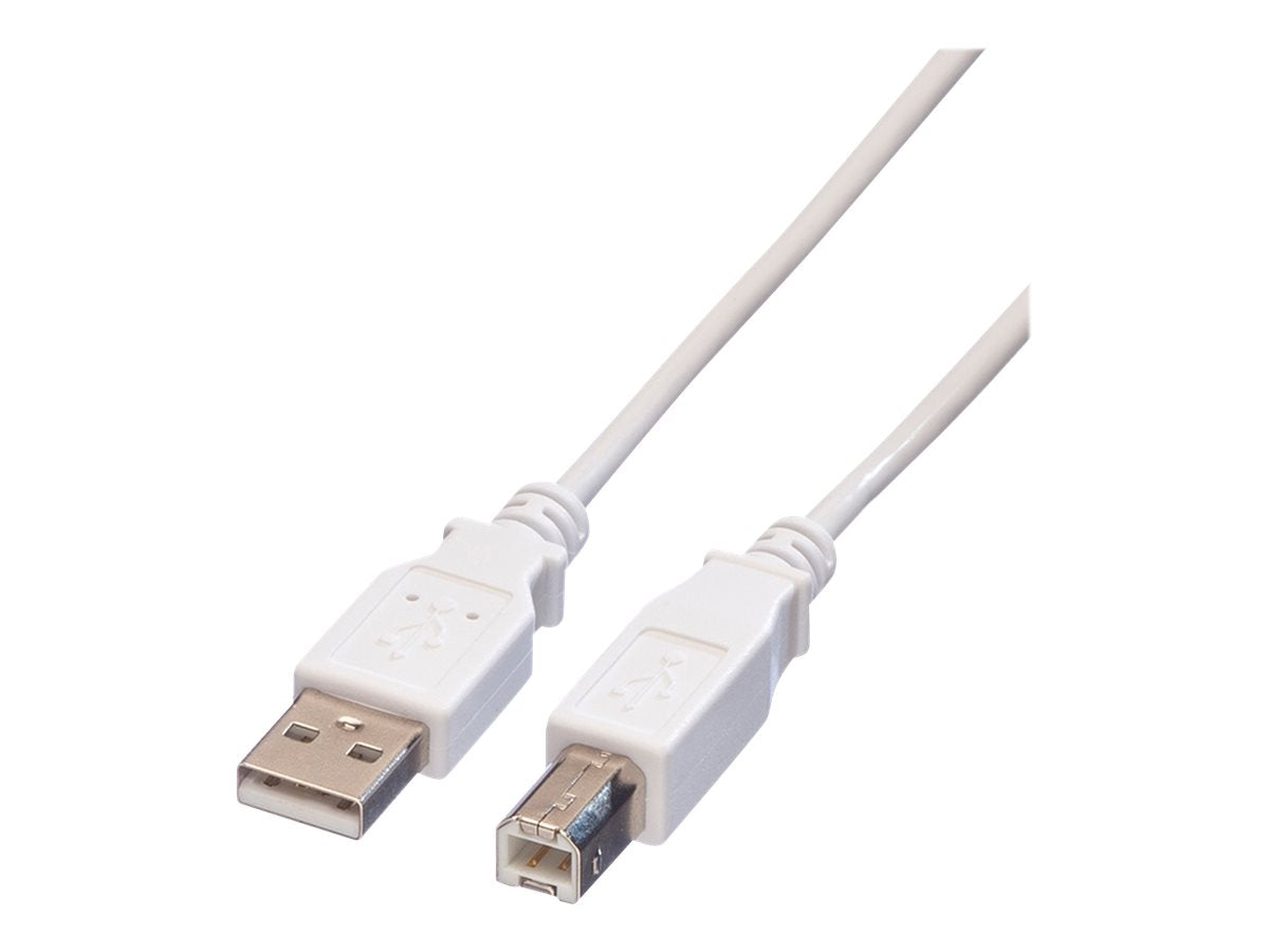 VALUE USB 2.0 Kabel Typ A-B weiss 1,8m Detailansicht