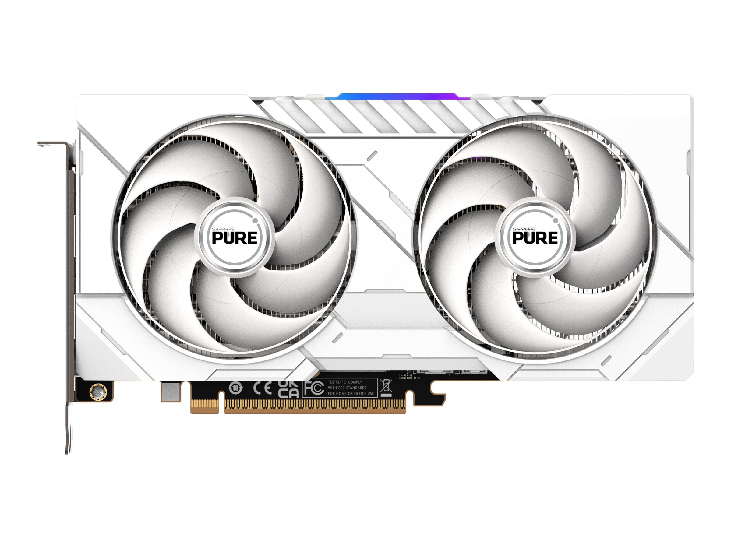 SAPPHIRE PURE AMD RADEON RX 9060 XT GAMING OC 16GB DUAL HDMI / DP Vorderansicht