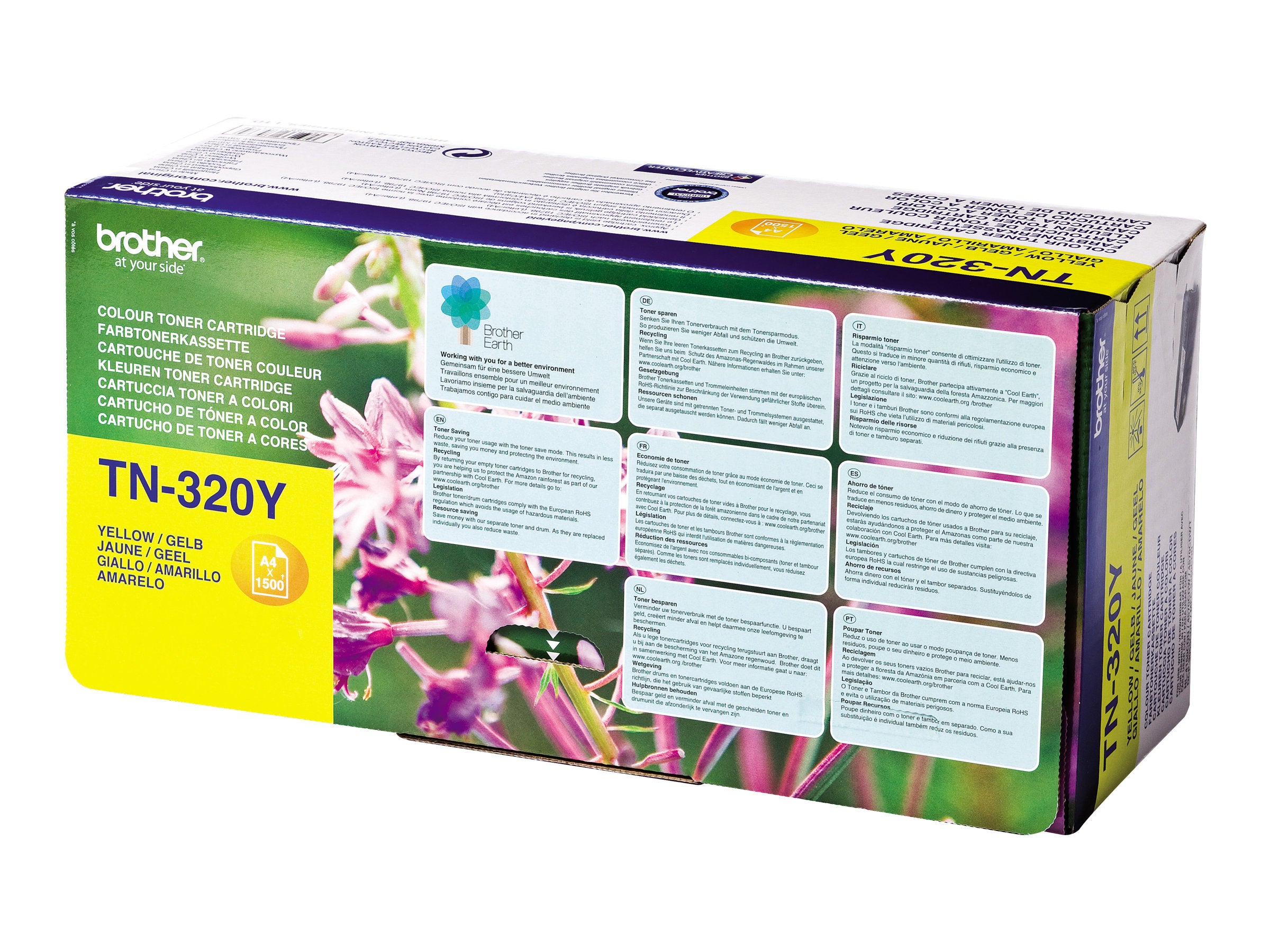 BROTHER TN-320 Toner gelb Vorderansicht