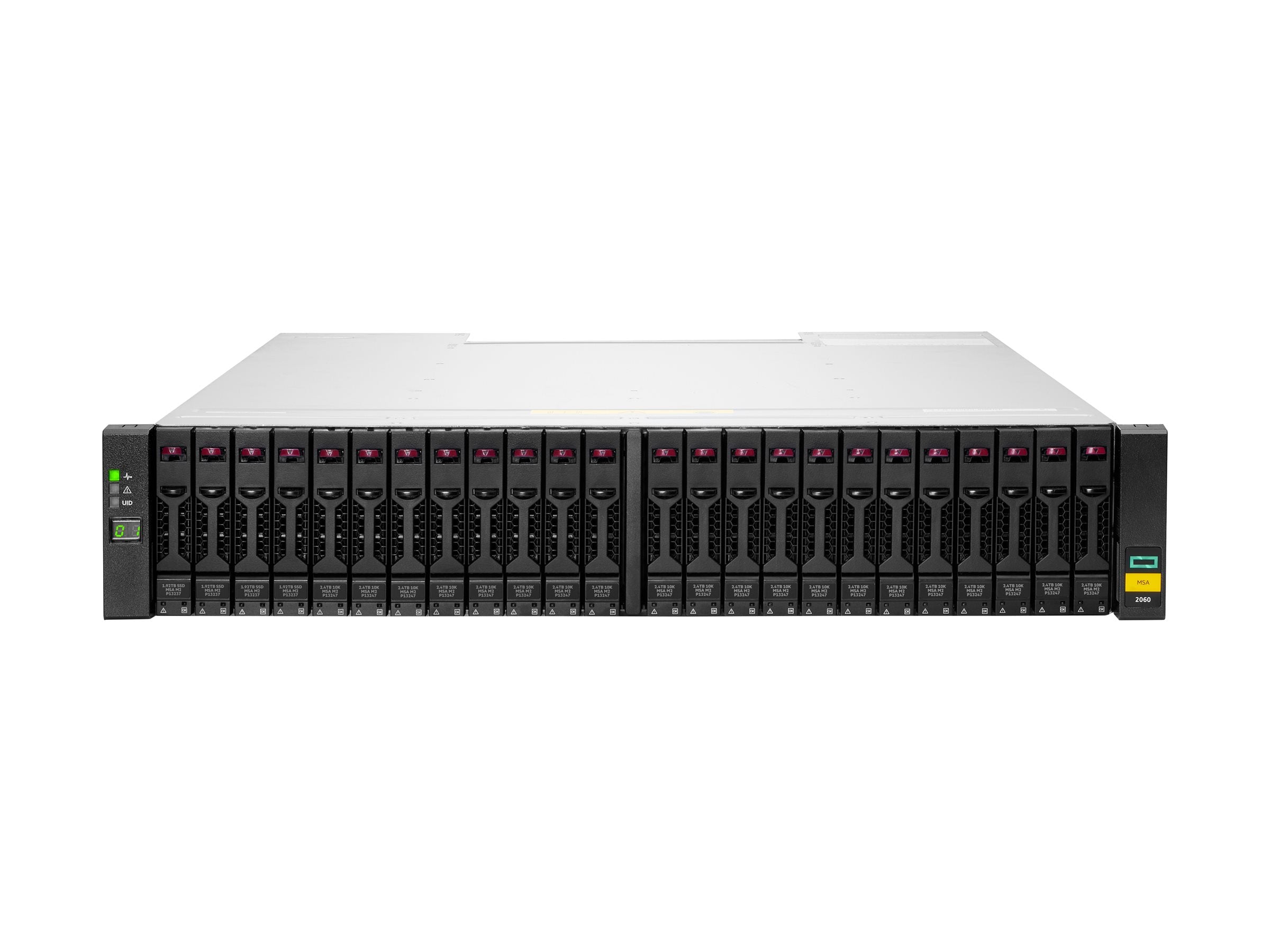 HPE MSA 2060 SFF 2x10/25GbE iSCSI 4-port Controller disk-less Storage Array