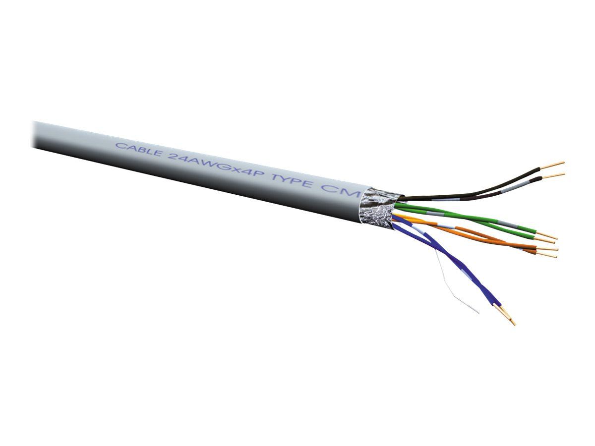 ROLINE FTP Kabel Kat.5e Class D Litze 100m - Vorderansicht