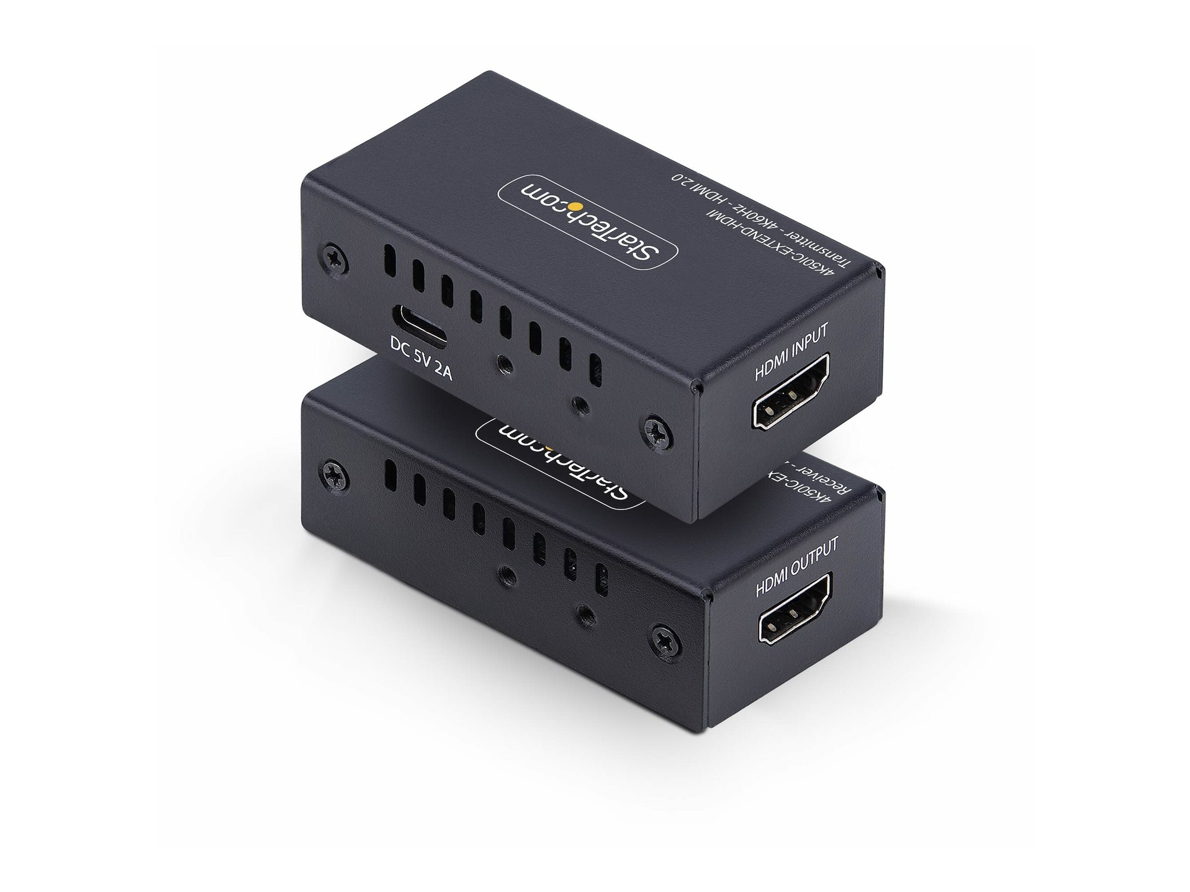 STARTECH.COM HDMI uber Netzwerkkabel Extender CAT5e/CAT6 4K 60Hz HDMI via Ethernet max.60m Power Over Cable HDMI uber LAN
