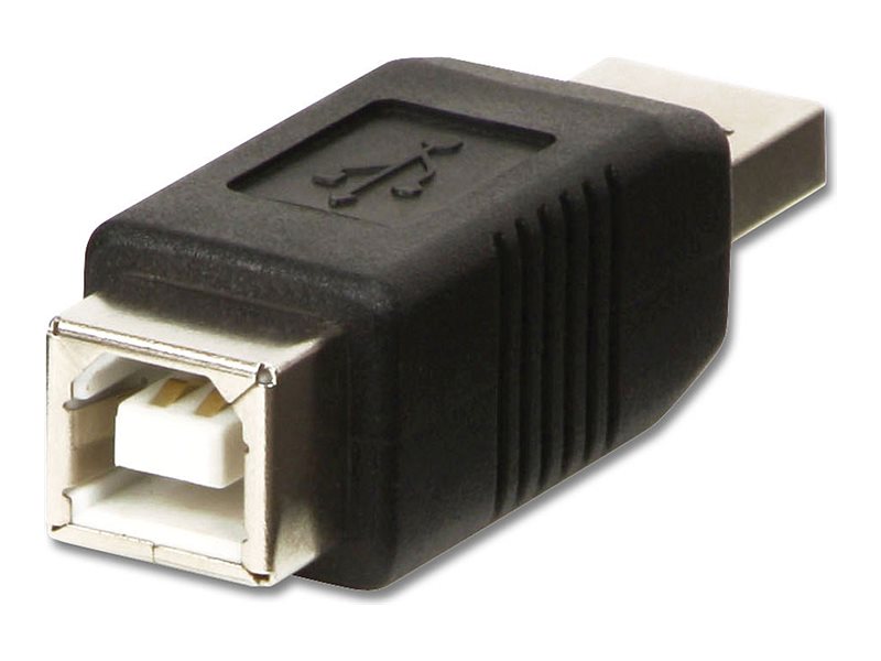 LINDY USB Adapter Typ A-M/B-F Vorderansicht