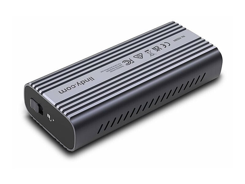 LINDY USB4 NVMe M.2 SSD Gehäuse Seitenansicht