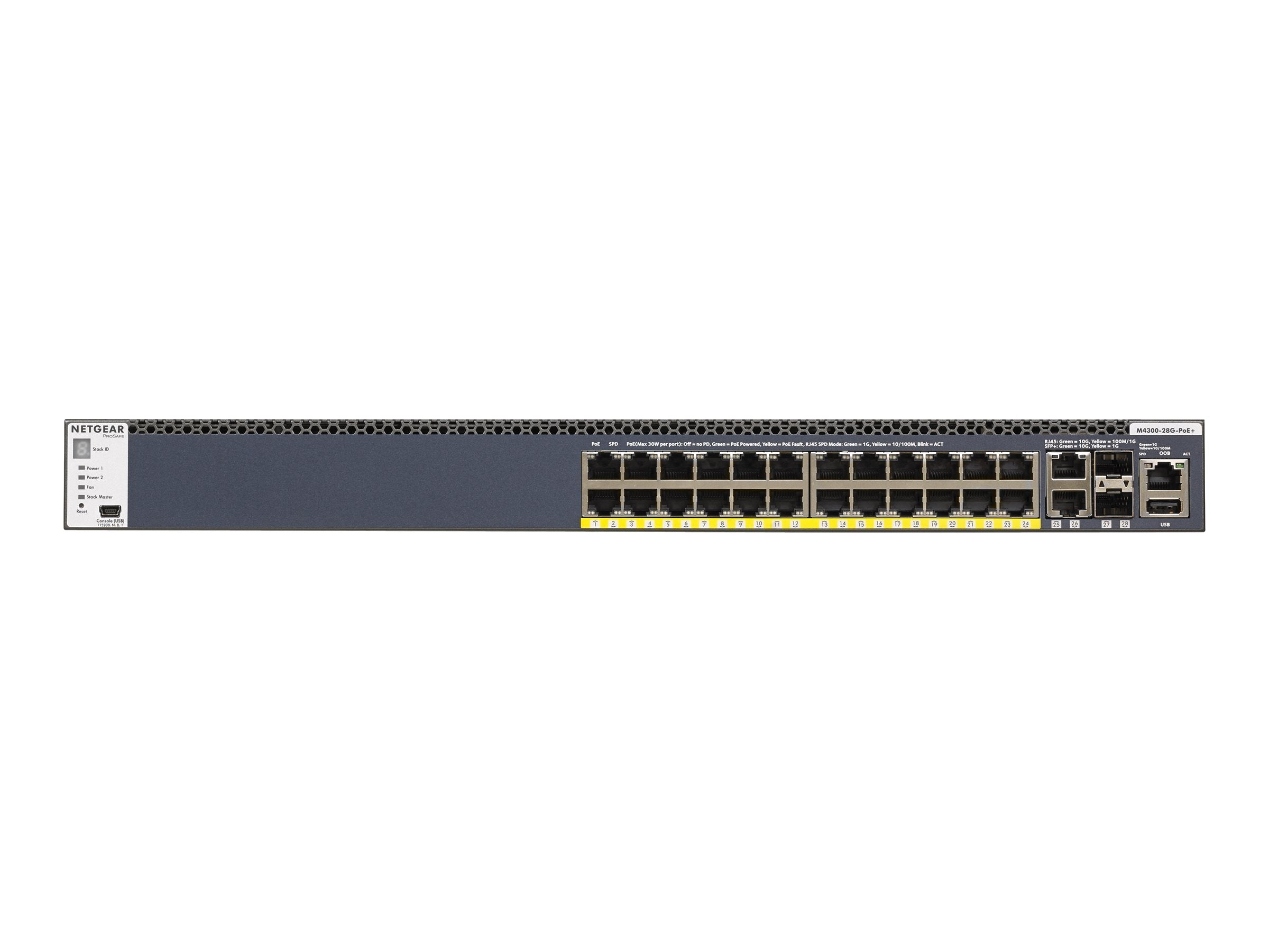 NETGEAR M4300-28G-PoE+ Switch Vorderansicht