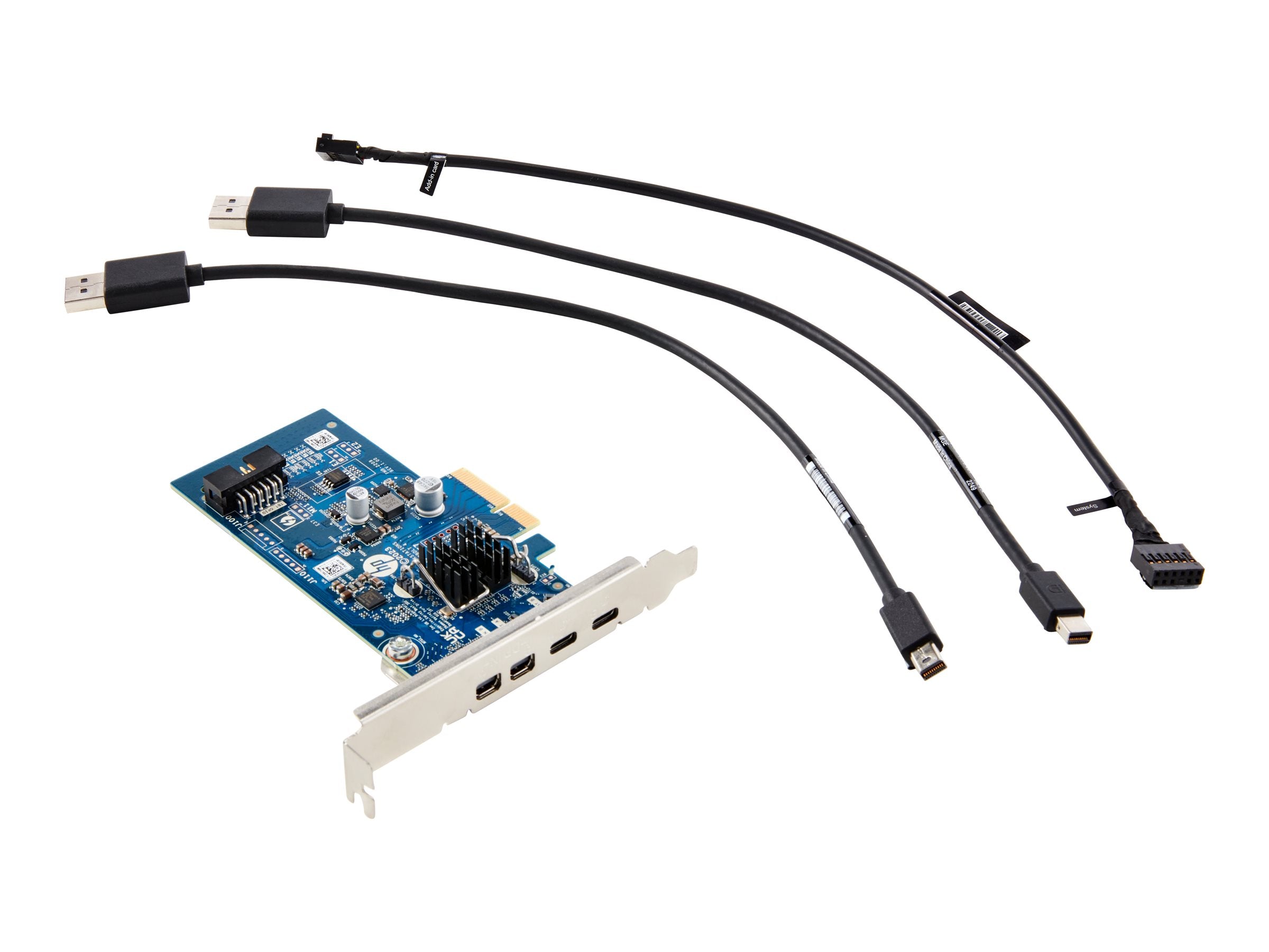 HP Dual TBT4 PCIe x4 Low Profile Card Vorderansicht