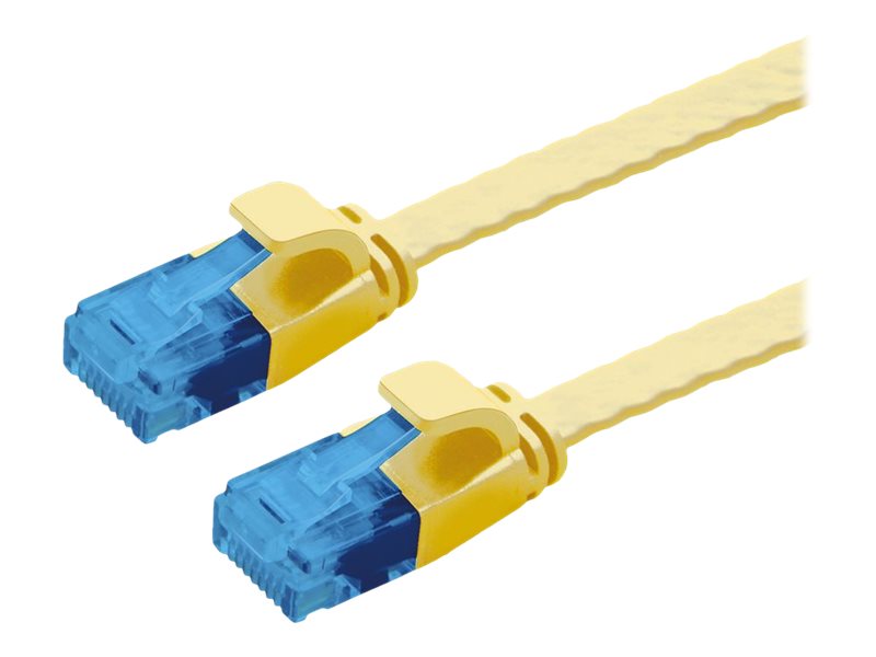 VALUE Patchkabel Kat.6A Class EA UTP extra-flach gelb 5m - Vorderansicht
