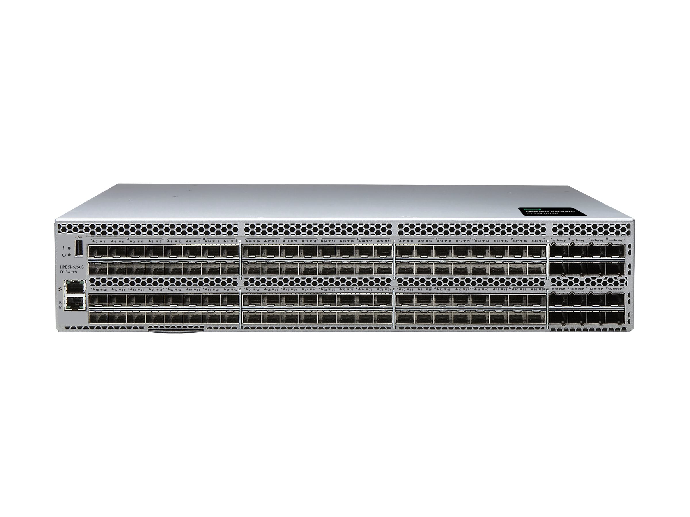 HPE SN6750B 64Gb 48/128 48-port 64Gb Short Wave SFP56 Port Side Intake Integrated FC Switch
