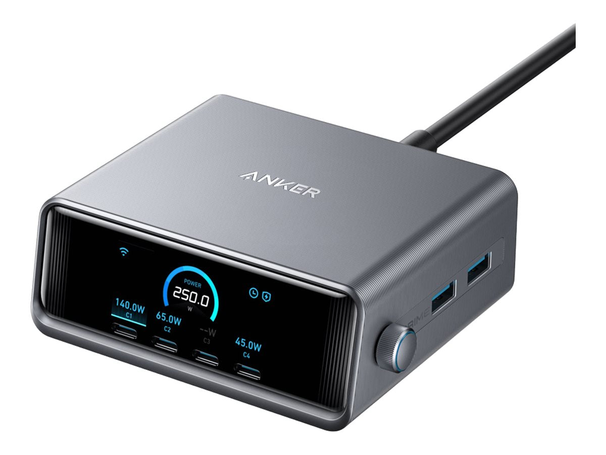 ANKER Prime Desk Charger 250W GaN USB-C Tisch-Ladegerät Vorderansicht