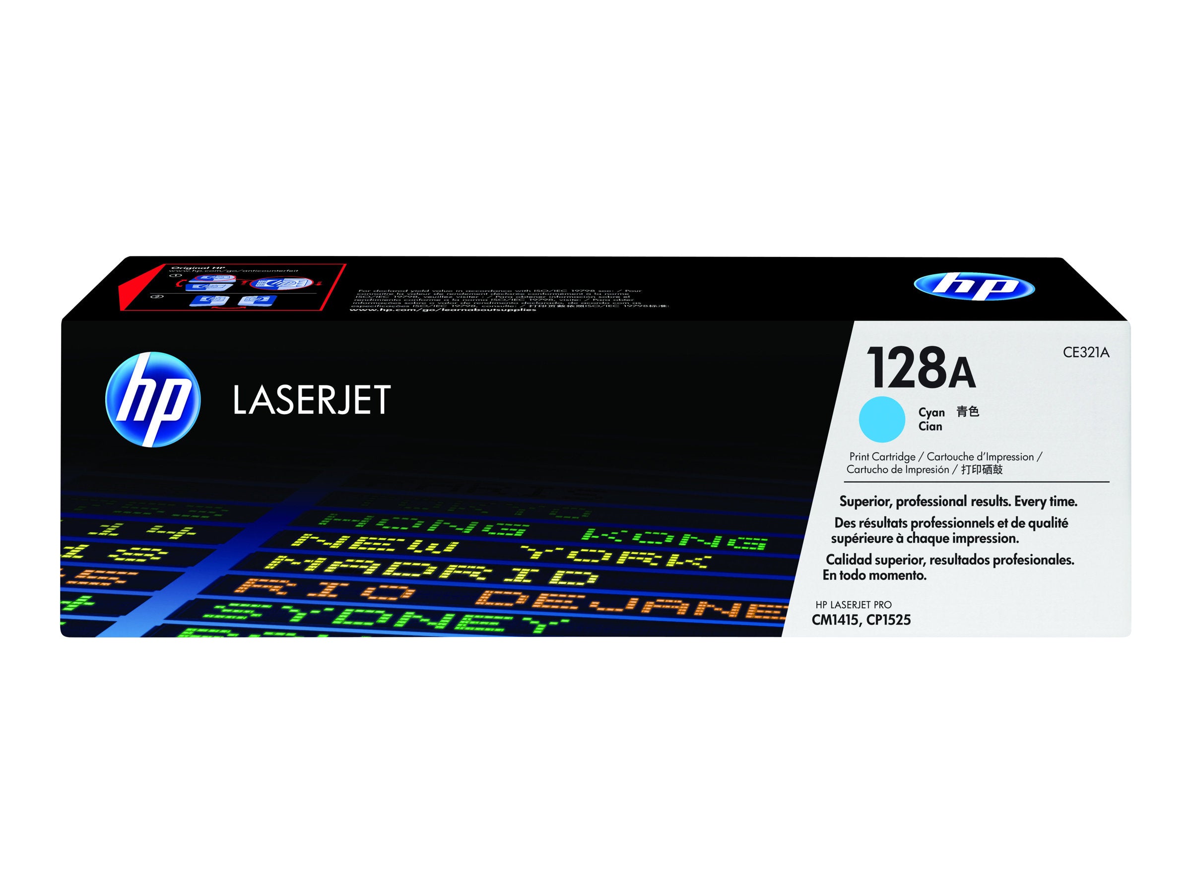 HP 128A Tonerpatrone CE321A Cyan Detailansicht