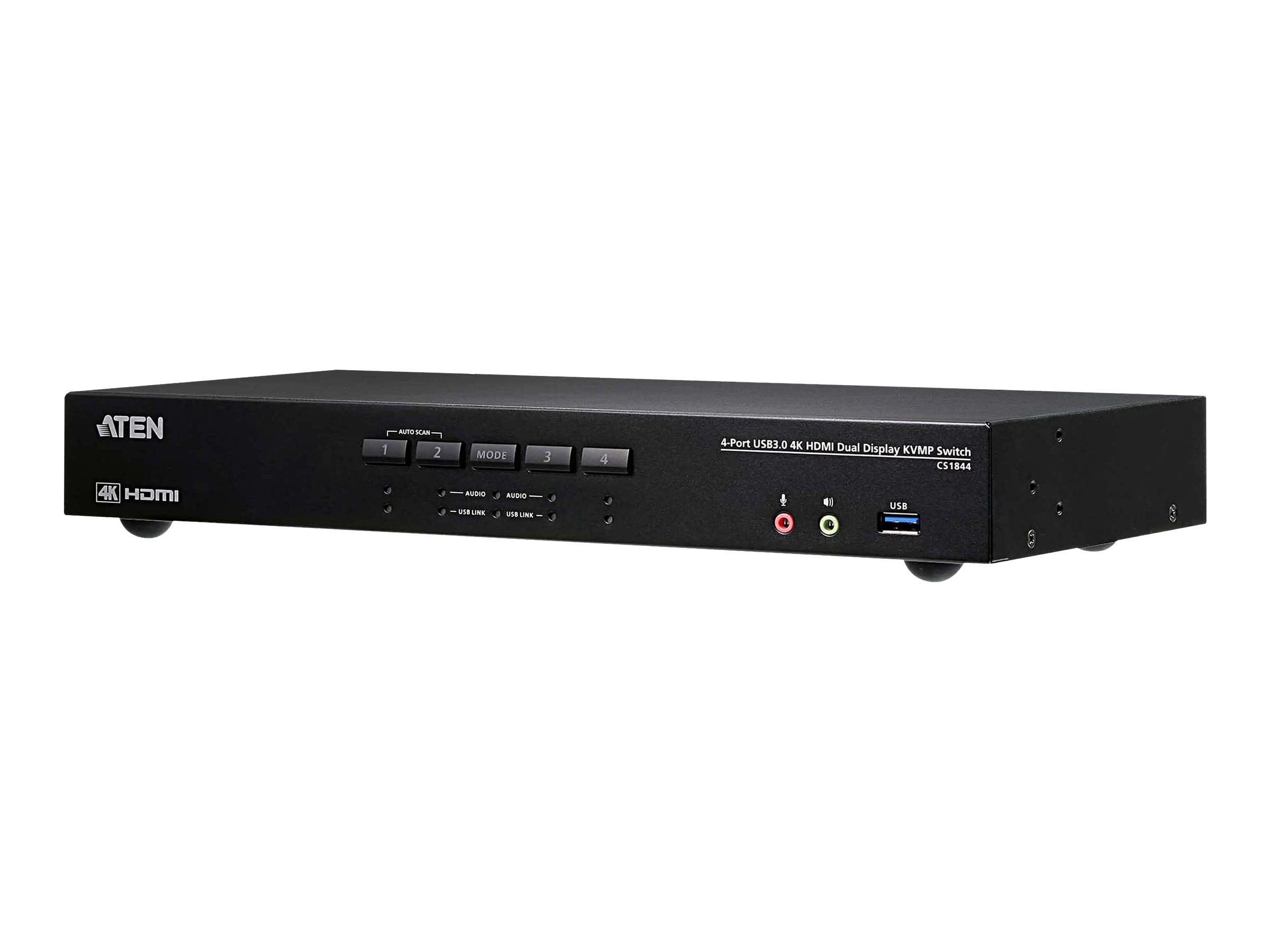 ATEN CS1844 4-Port True 4K HDMI Dual-View KVM Switch Vorderansicht
