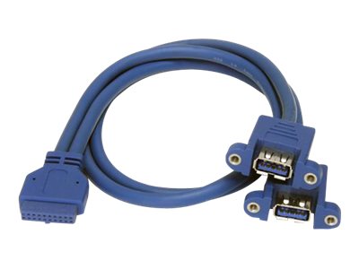 STARTECH.COM 2 Port Panel Mount USB 3.0 Kabel - Detailansicht
