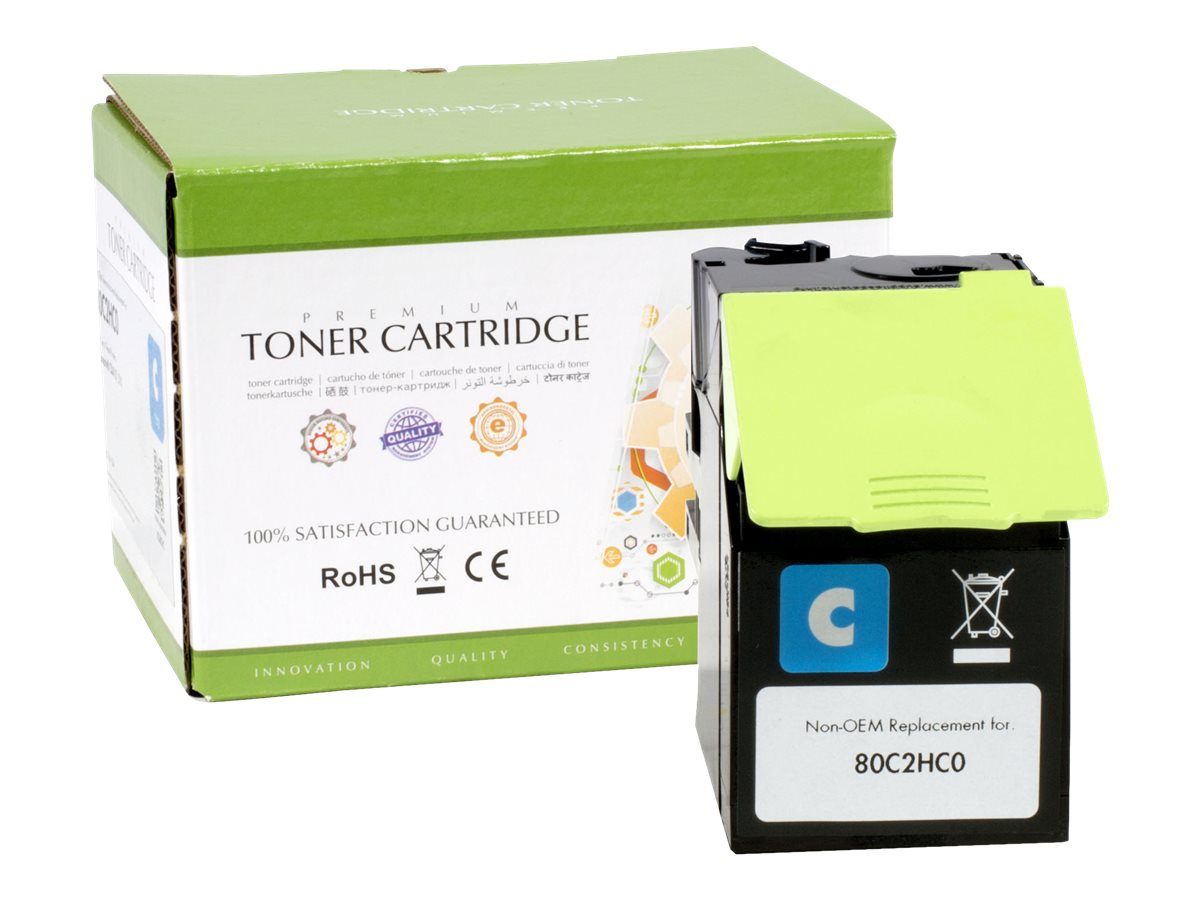 STATIC Toner cartridge compatible with Lexmark 80C2HC0 Vorderansicht